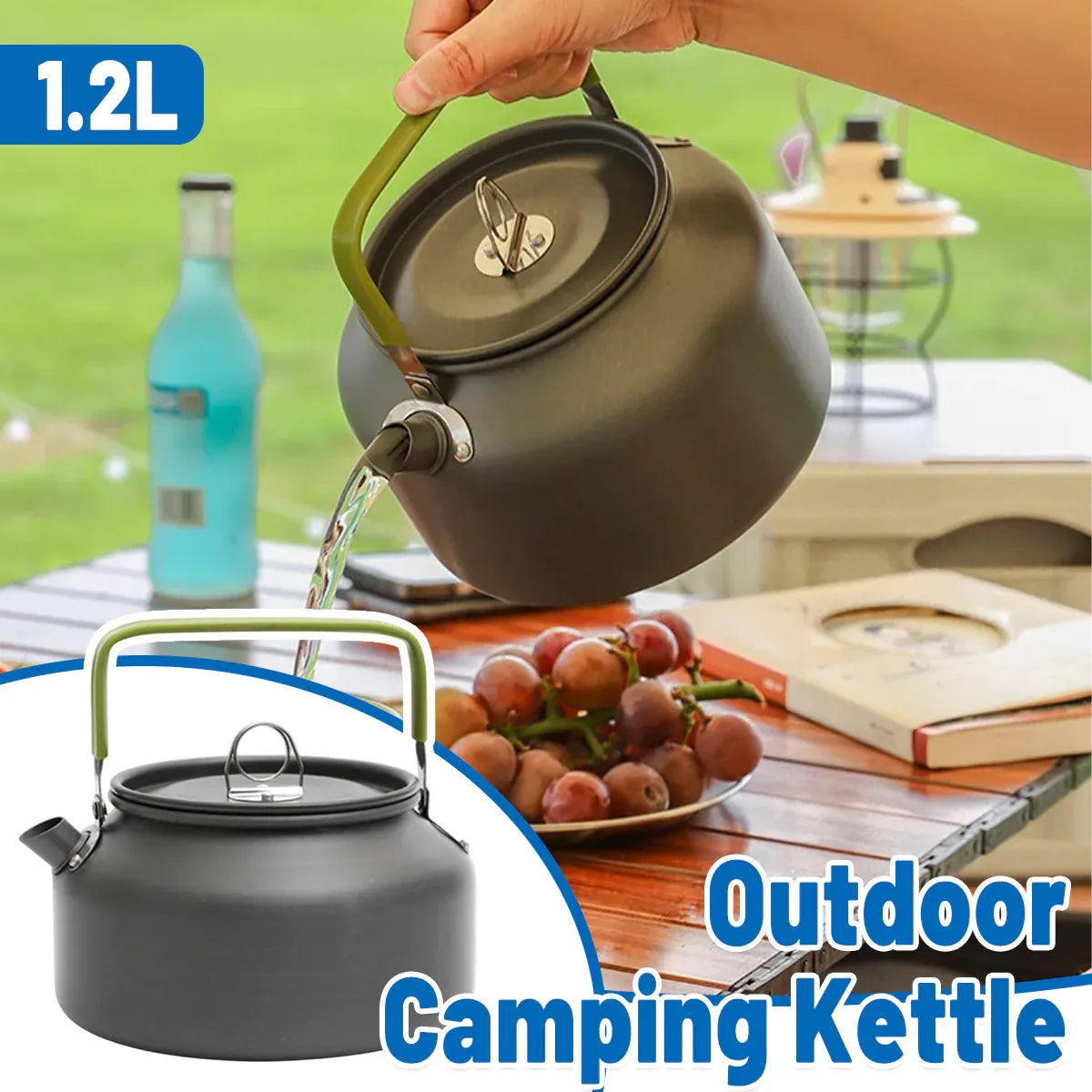 1.2L Aluminium Camping Kettle