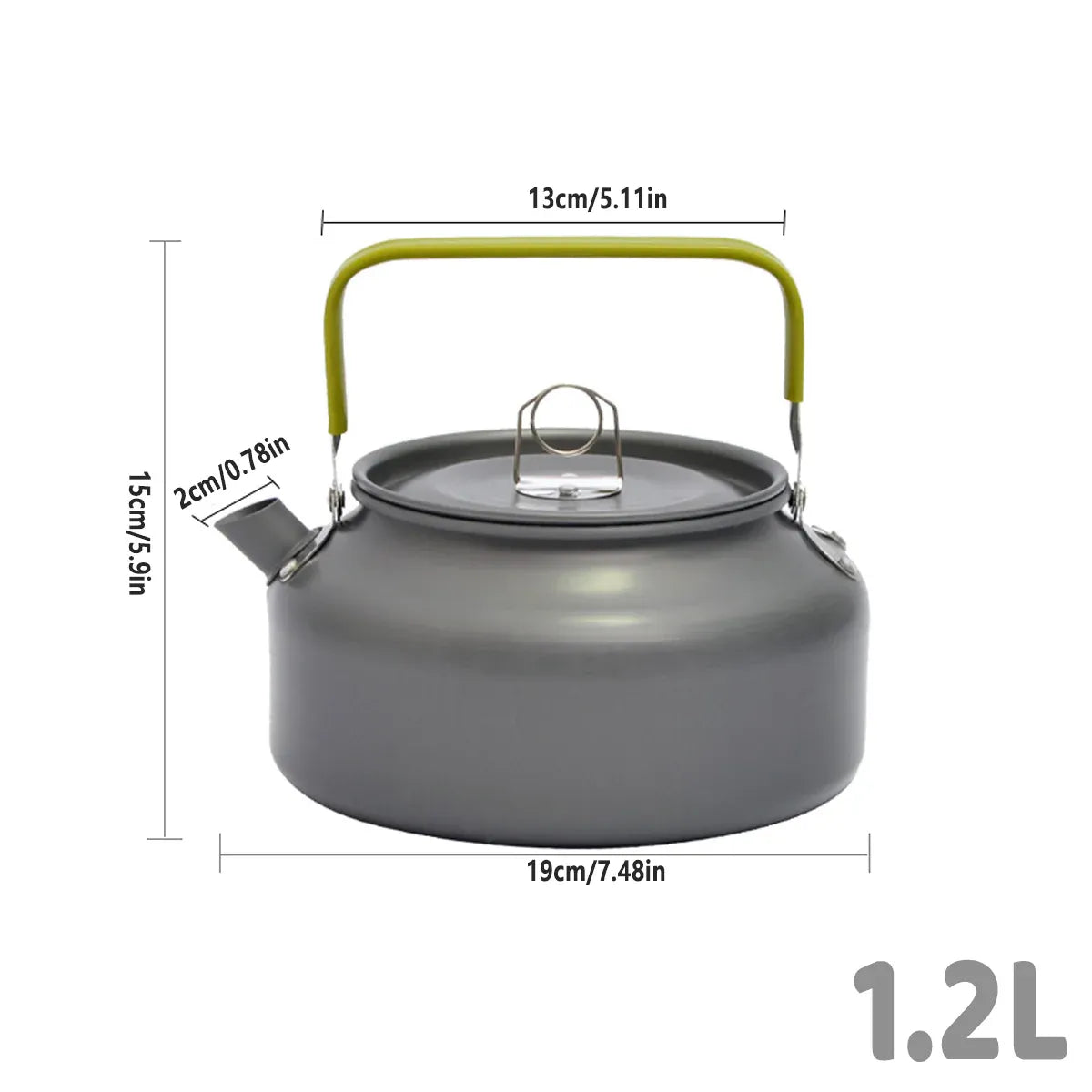 1.2L Aluminium Camping Kettle