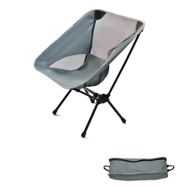 High Back Folding Camping Chair – Grey