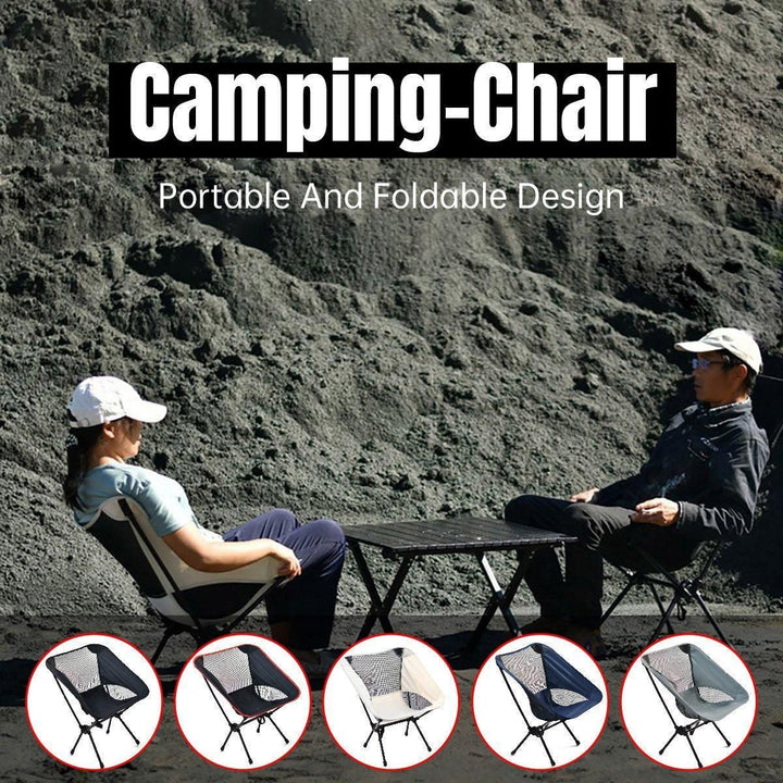 High Back Folding Camping Chair – Grey