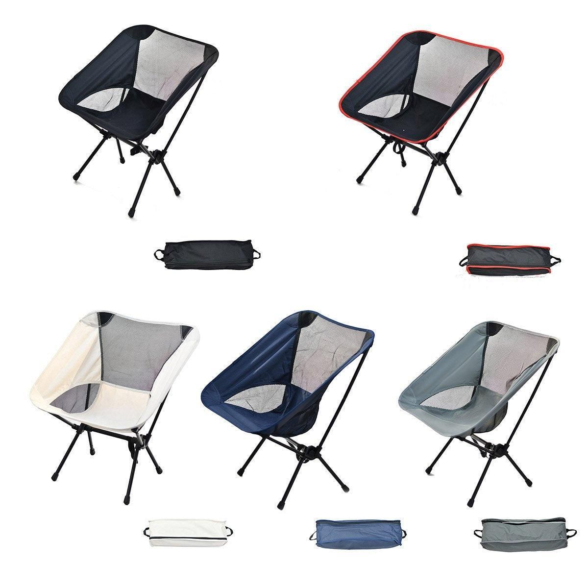 High Back Folding Camping Chair – Grey