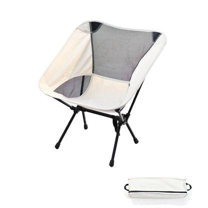 Lightweight High Back Camping Chair - White