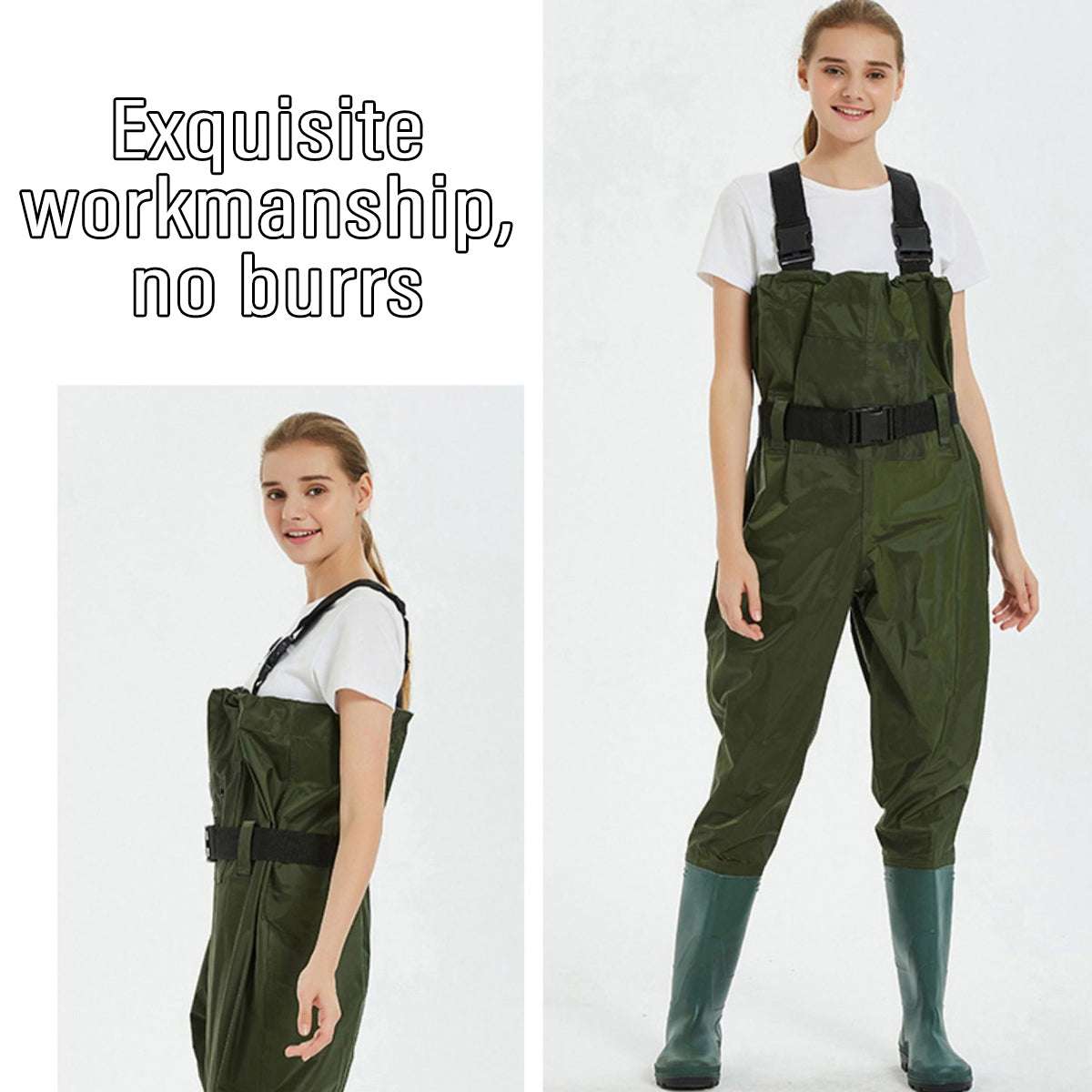 Waterproof Ultra Light Breathable Wading Pants Nylon Half Length Gear - Black-46