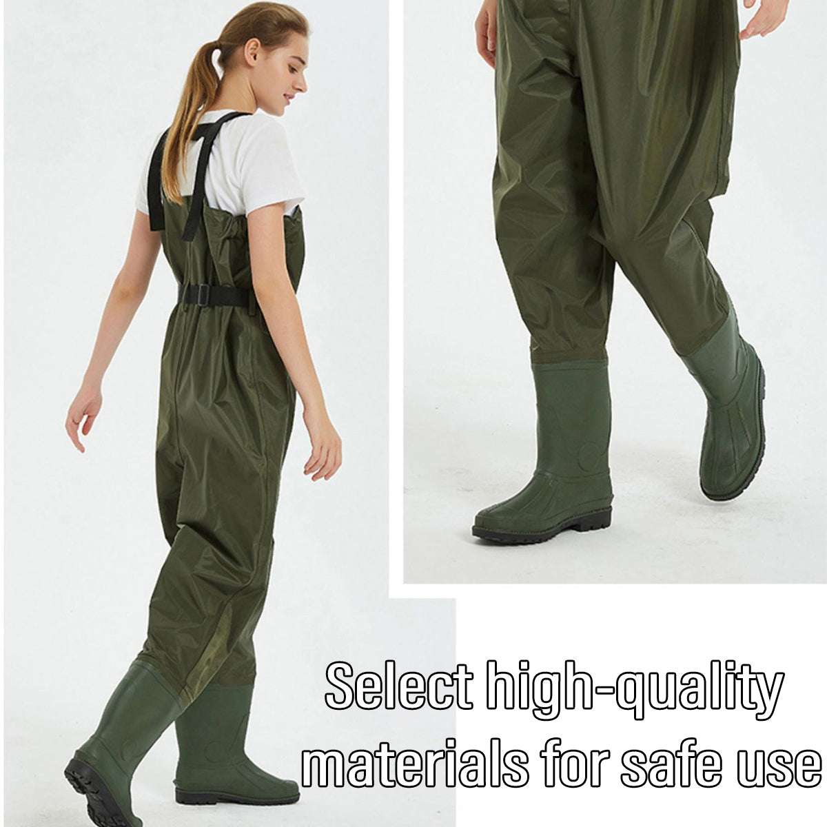 Waterproof Ultra Light Breathable Wading Pants Nylon Half Length Gear - Black-46