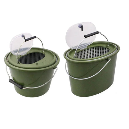 Double-Layer Live Fish Bucket – Medium