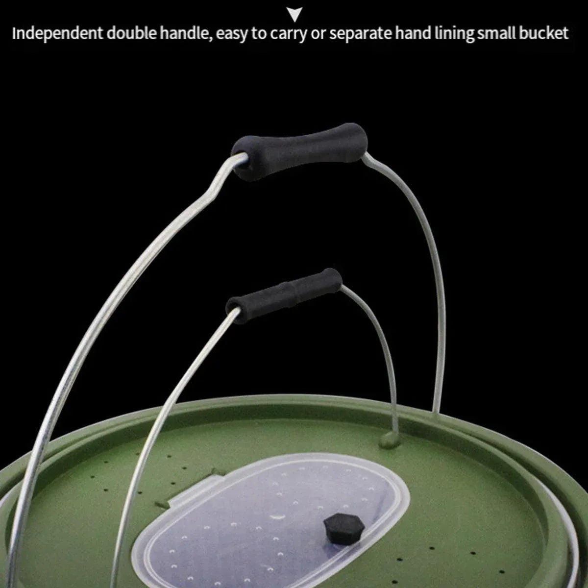 Double-Layer Live Fish Bucket – Medium