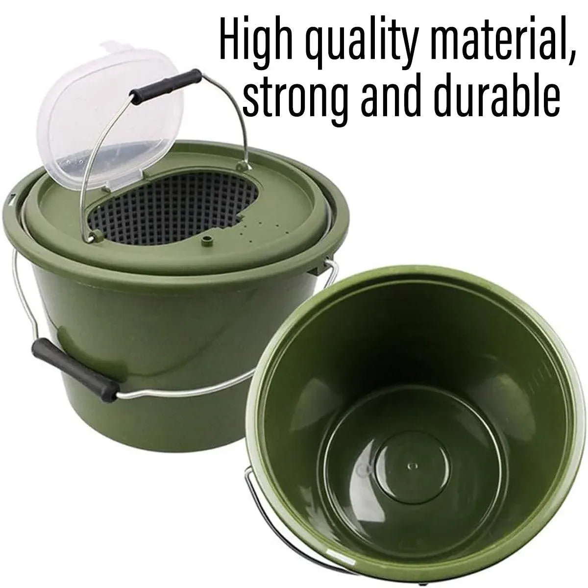 Double-Layer Live Fish Bucket – Medium