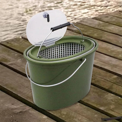 Portable Live Fish Bucket – Ventilated Small