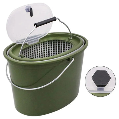 Portable Live Fish Bucket – Ventilated Small