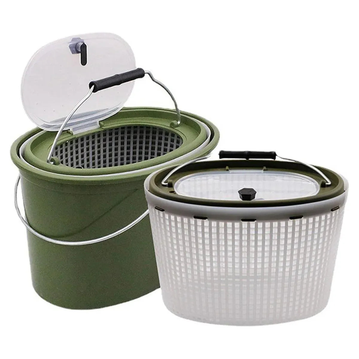 Portable Live Fish Bucket – Ventilated Small