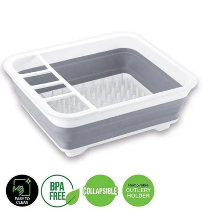 Home Master Collapsible Dish Drainer Small Spaces Camping Caravan 34CM X 28.5CM