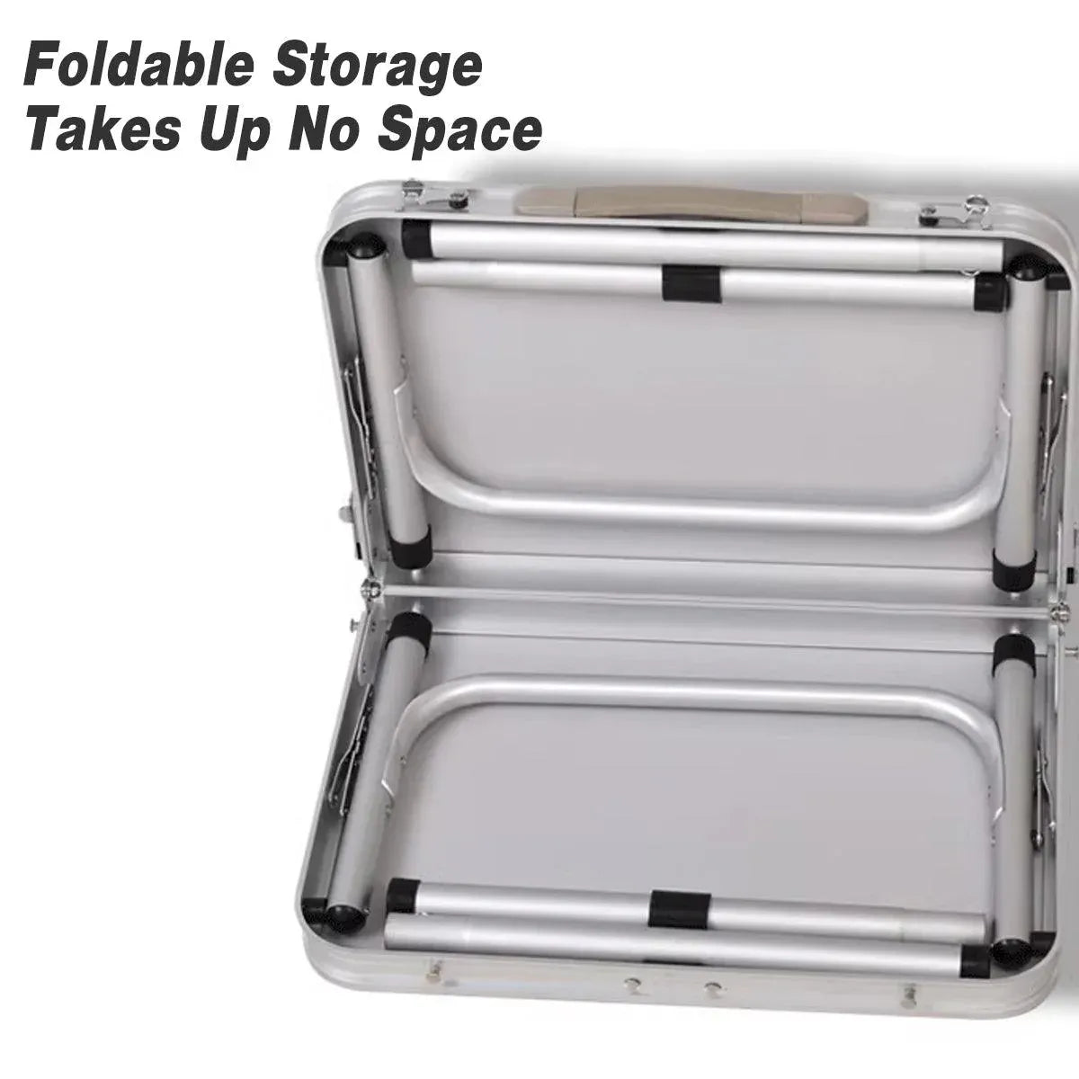Folding Outdoor Table – Lightweight Aluminium 60x45cm