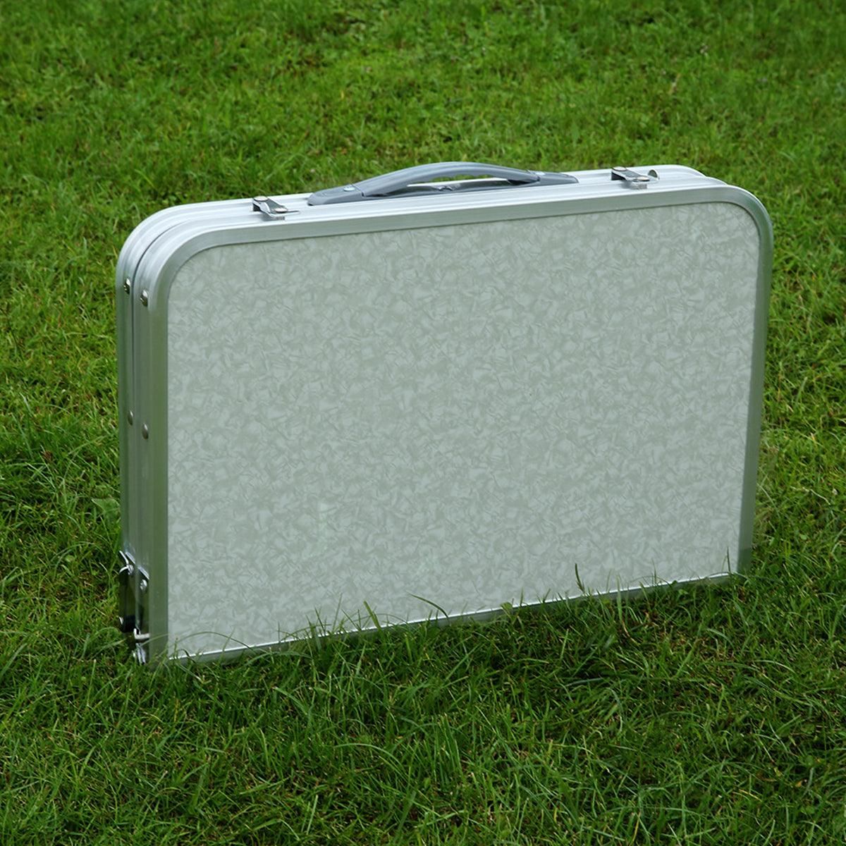 Folding Outdoor Table – Lightweight Aluminium 60x45cm