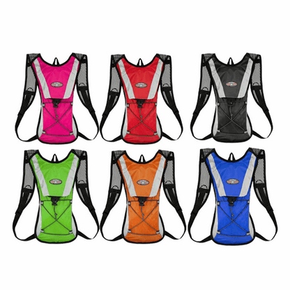 Hiking Camping Cycling Running Hydration Pack Backpack Bag + 2L Water Bladder Au - Pink