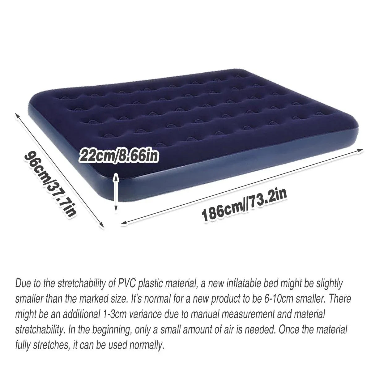 King Size Inflatable Airbed with Built-In Pump