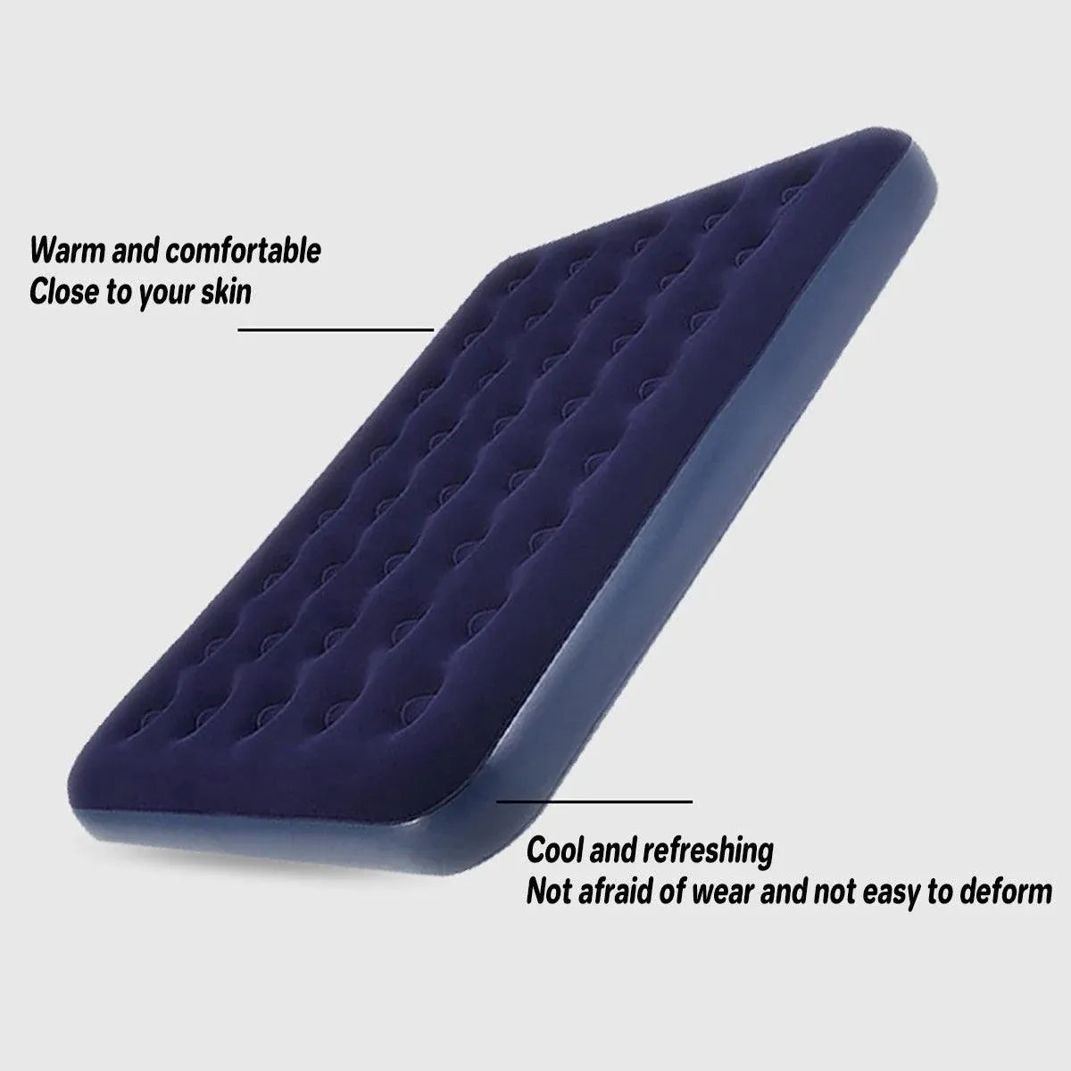 King Size Inflatable Airbed with Built-In Pump