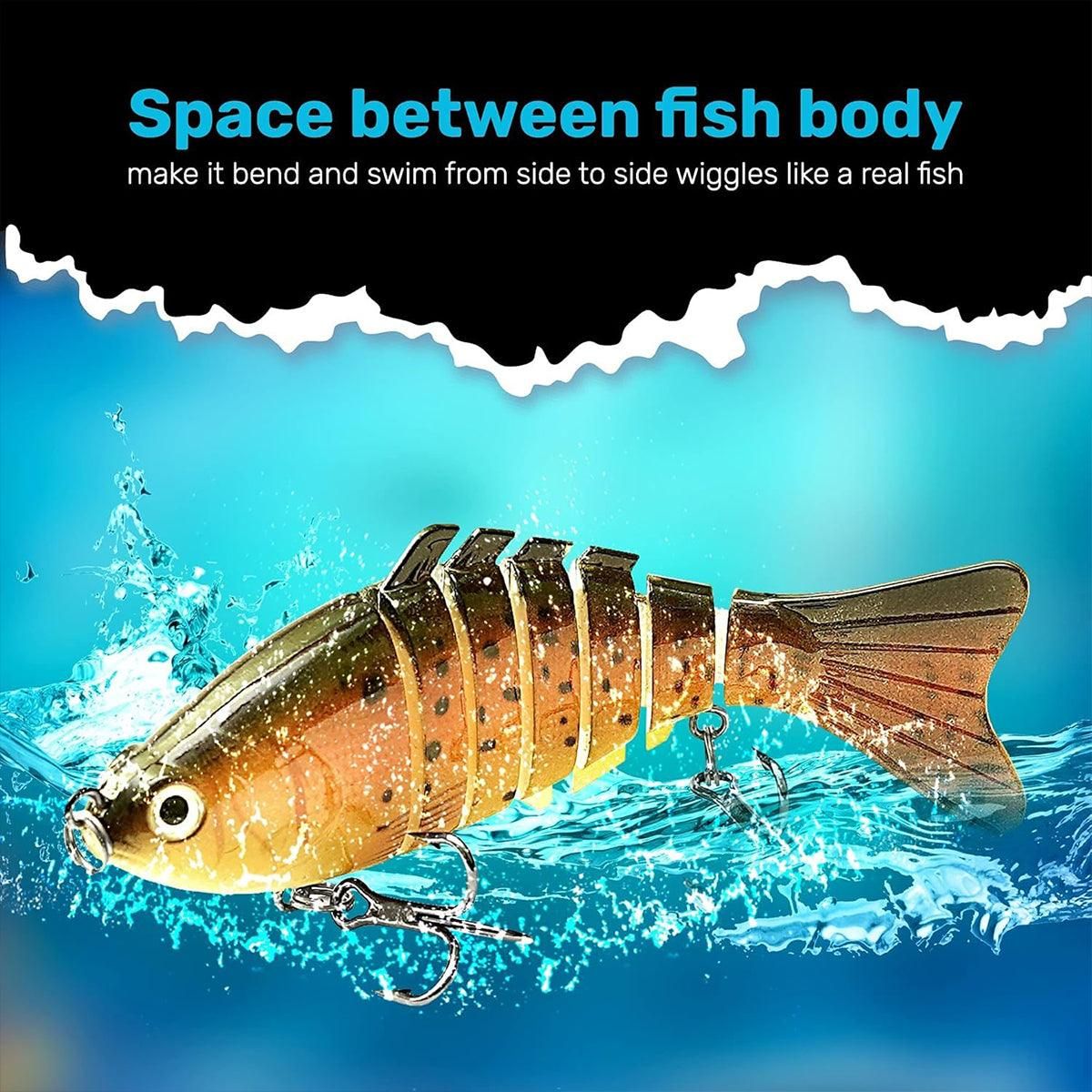 5-Piece Multi-Jointed Hard Body Fishing Lure Set