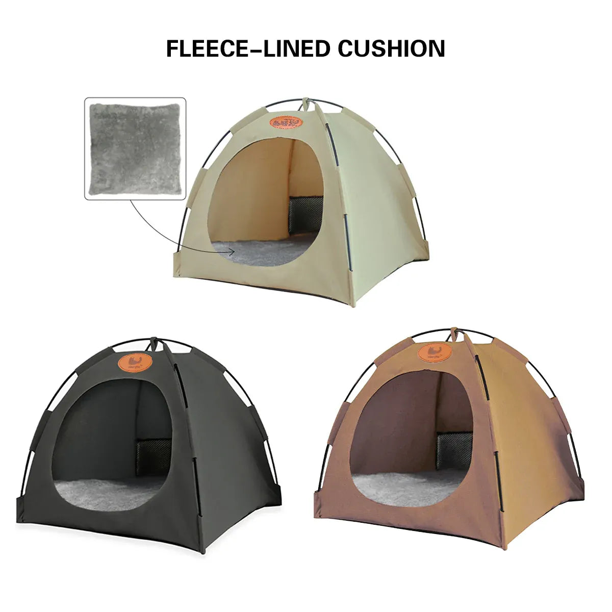 Folding Cave Pet Tent – Large Beige