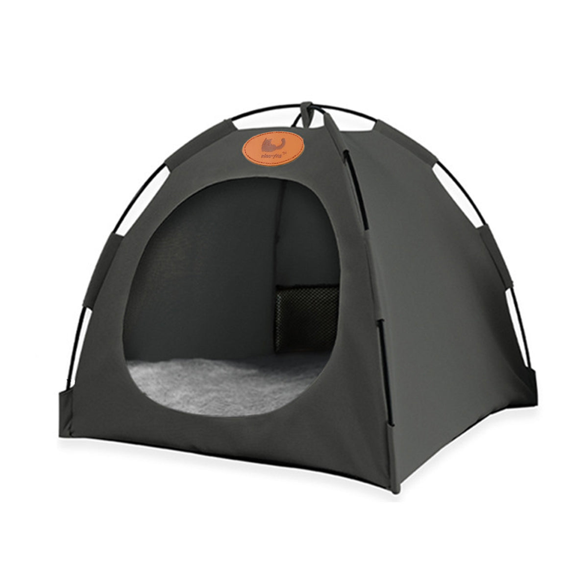 Folding Camping Pet Tent for Cats Puppy Bed Indoor Cat Nest Dog Cave Style House - Large Coffee
