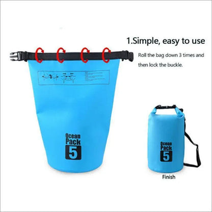 Waterproof Dry Sack – 20L Orange PVC Roll-Top Bag