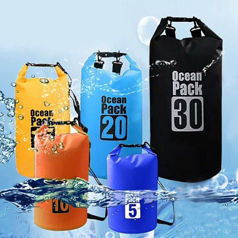 Waterproof Dry Sack – 20L Orange PVC Roll-Top Bag