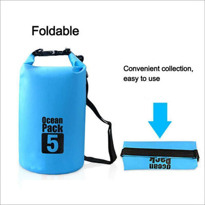 Yellow Waterproof Bag Dry Sack Fishing Camping Canoeing Outdoor 2/5/10/15/20/30 L - 30L