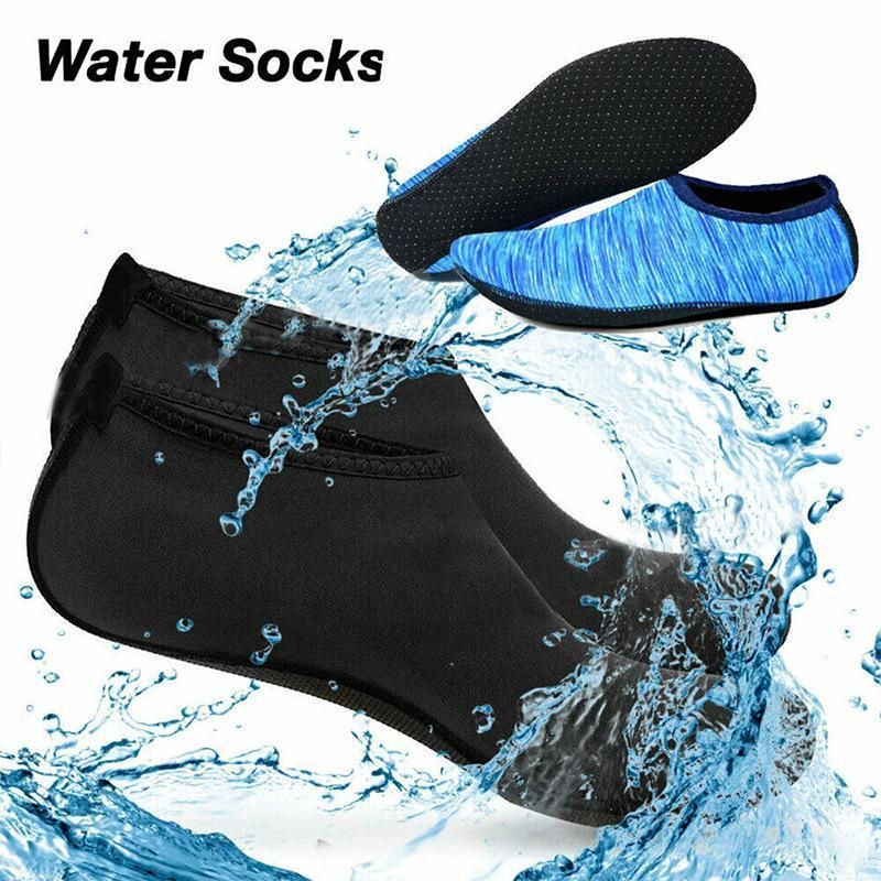 Slip-On Neoprene Water Shoes – Camo Blue L