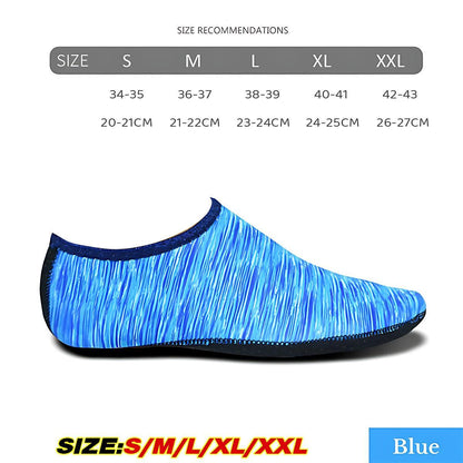 Slip-On Neoprene Water Shoes – Camo Blue M