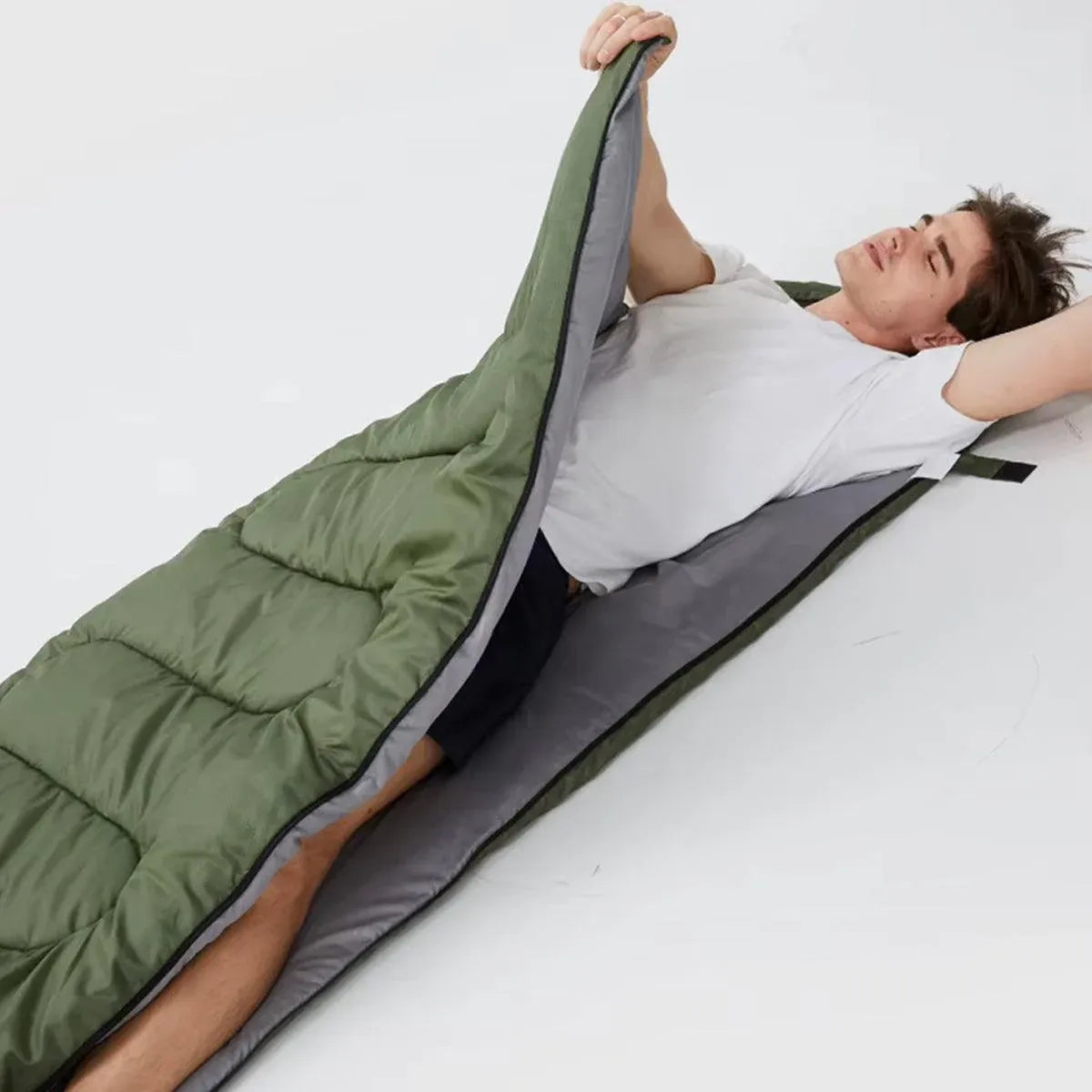 Envelope Sleeping Bag for Camping & Travel – Red