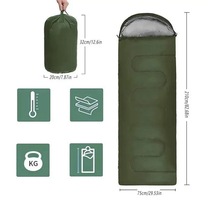 Single Envelope Sleeping Bag – Mild Weather, Royal Blue