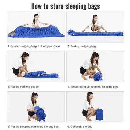 Single Envelope Sleeping Bag – Mild Weather, Royal Blue