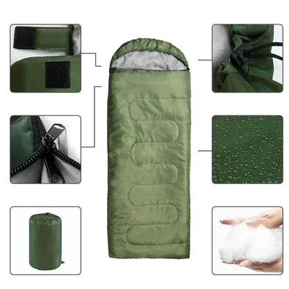 Single Envelope Sleeping Bag – Mild Weather, Royal Blue