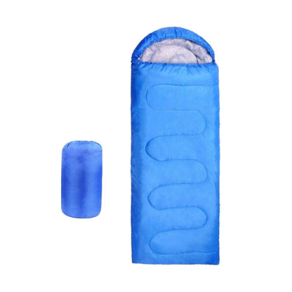 Single Sleeping Bag Outdoor Camping Hiking Thermal Warm Tent Travel Gear - Royal Blue