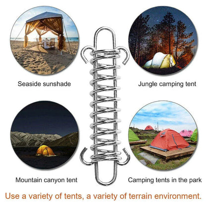 Tent Spring Wind Rope Buckles - 10 Pair