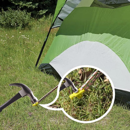 9 Pack Carbon Steel Tent Pegs M8 x 200mm