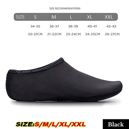 Slip-On Neoprene Water Shoes – Black S
