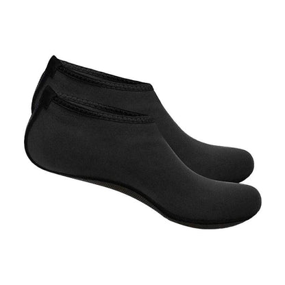 Unisex Water Shoes Slip On Aqua Socks Swim Surf Diving Yoga Exercise Reef Shoes - Black-S