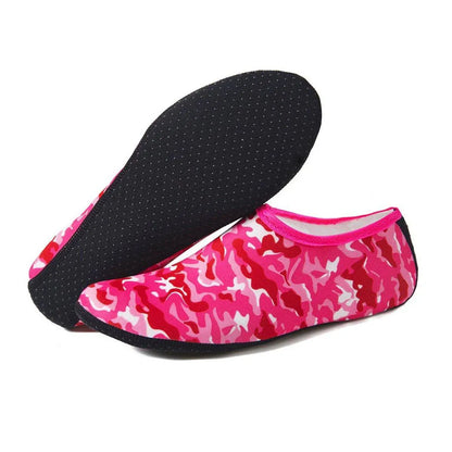 Unisex Slip-On Neoprene Water Shoes – Camo Red XL