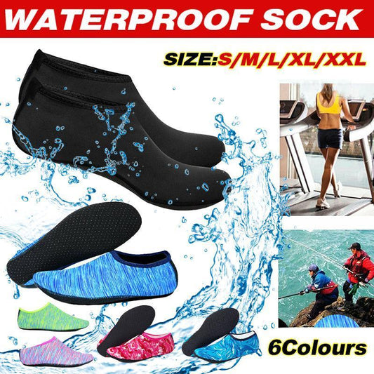 Unisex Water Shoes Slip On Aqua Socks Swim Surf Diving Yoga Exercise Reef Shoes - Purple-XXL
