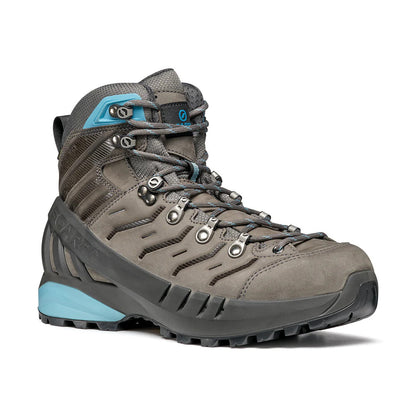Scarpa Womens Cyclone Gore-Tex Vibram Sole Boots Hiking Trekking Shoes - Grey/Arctic - EU 39