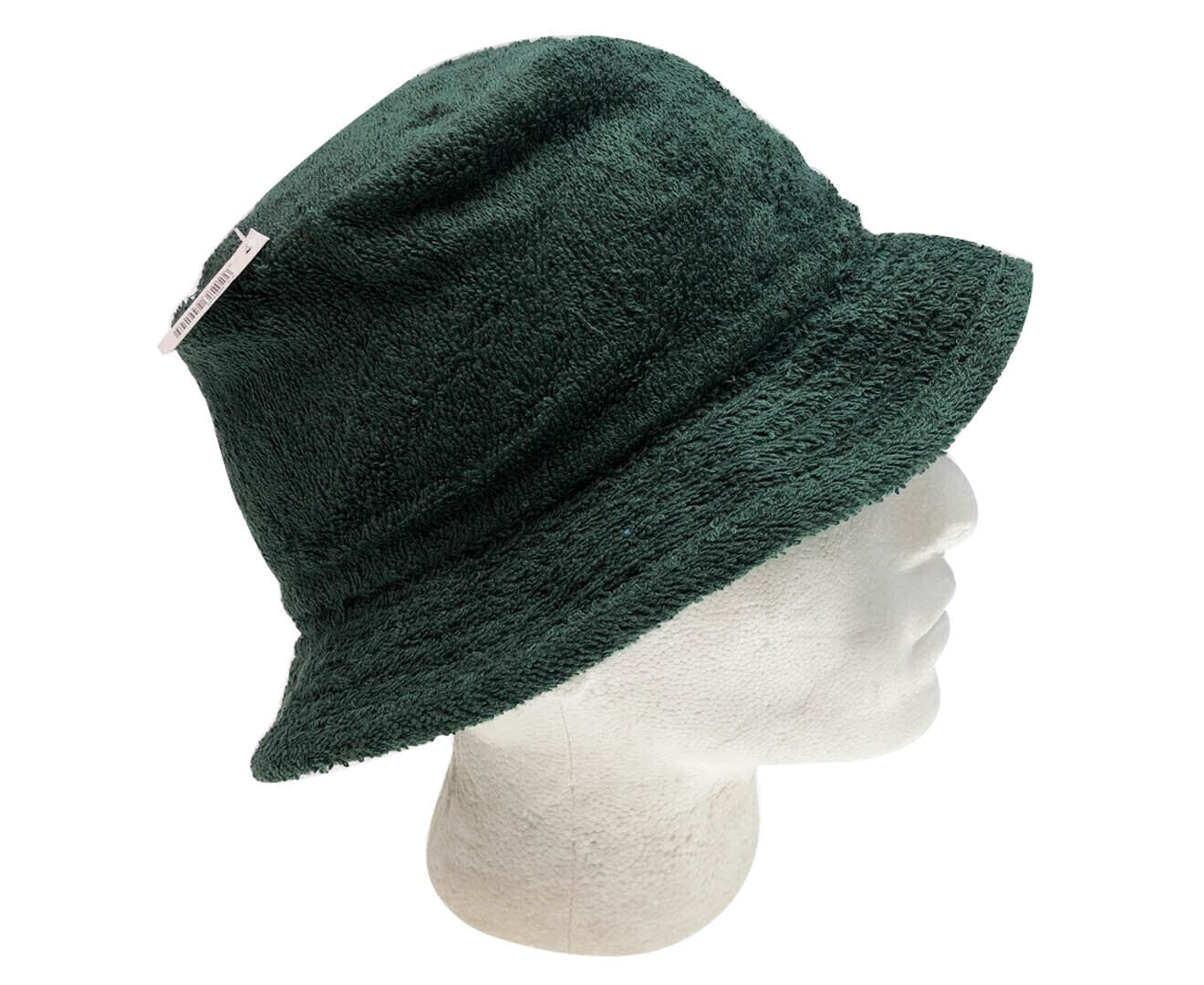 Stingy Brim Terry Towelling Bucket Hat Daggy Fishing Camping Lad Cap 100% COTTON - Bottle Green - L/XL