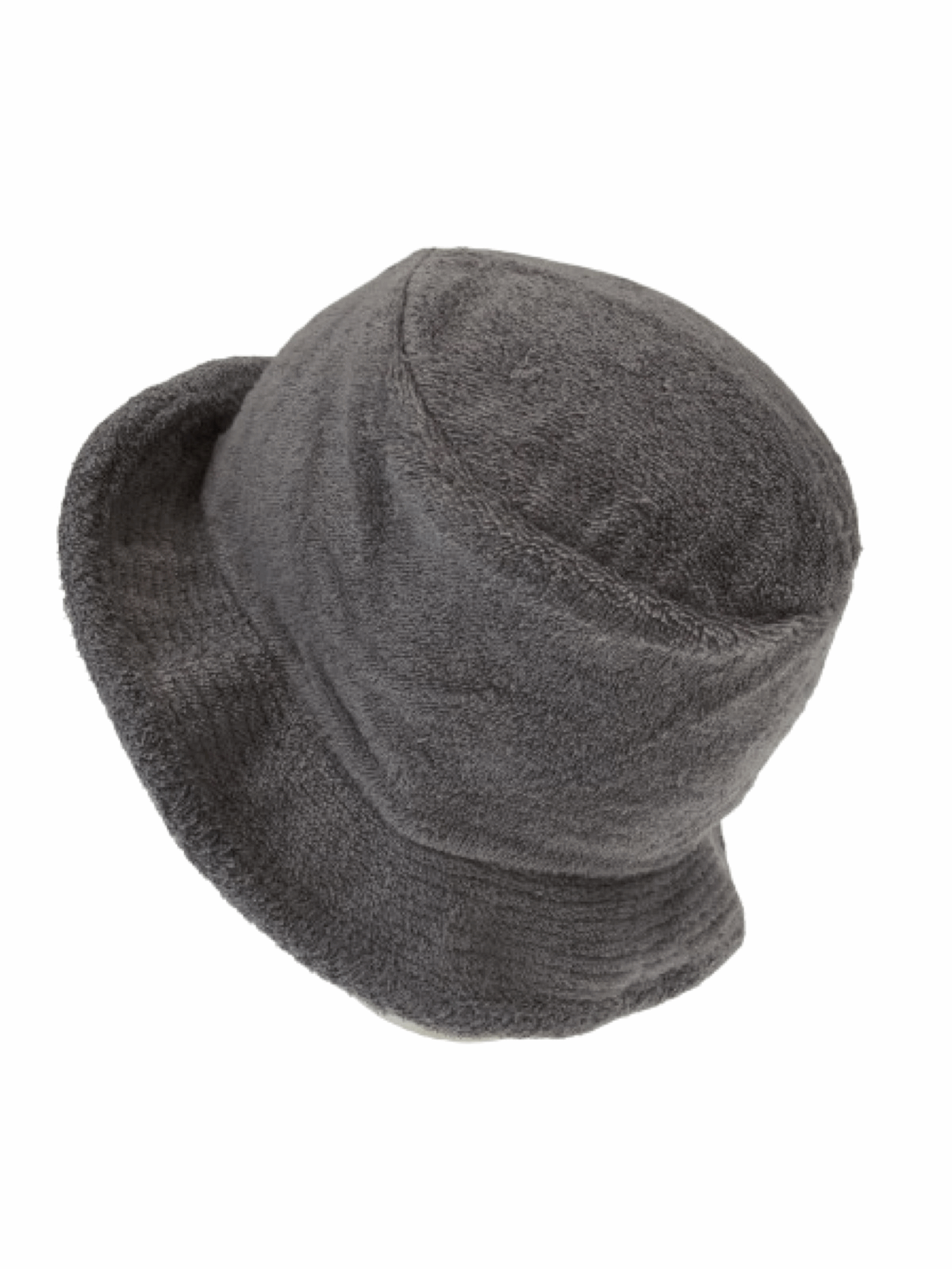 Stingy Brim Terry Towelling Bucket Hat Daggy Fishing Camping Lad Cap 100% COTTON - Grey  - S/M