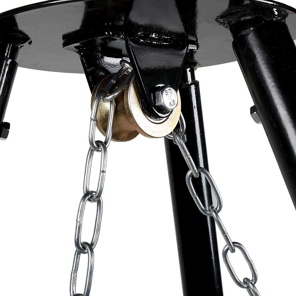 Tripod Garden Fire Pit BBQ Barbecue Cast Iron & Steel Fire Pit Bowl Round