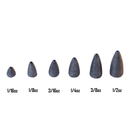 Swimerz 1/8 oz Lead Bullet Sinker - Qty 20 Pack