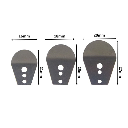 Artizan Swim Jig Blade,  25mm x 18mm, Medium, 10 pack