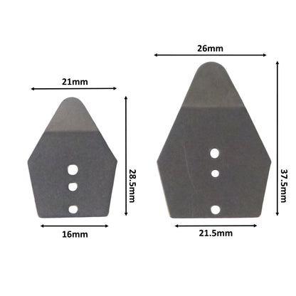 Artizan Shakee Blade, Small 28.5L x 21mmW, Base 16mm, 10 pack