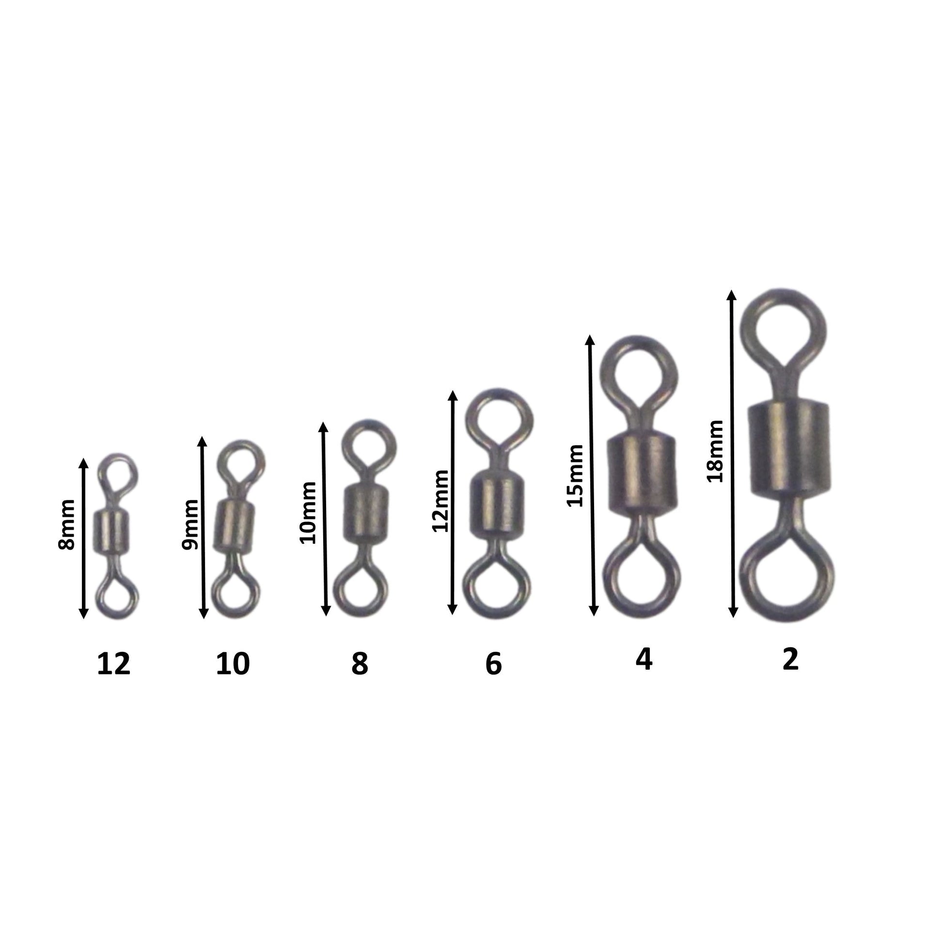 Swimerz Rolling Swivels, Size 4, 30 pack