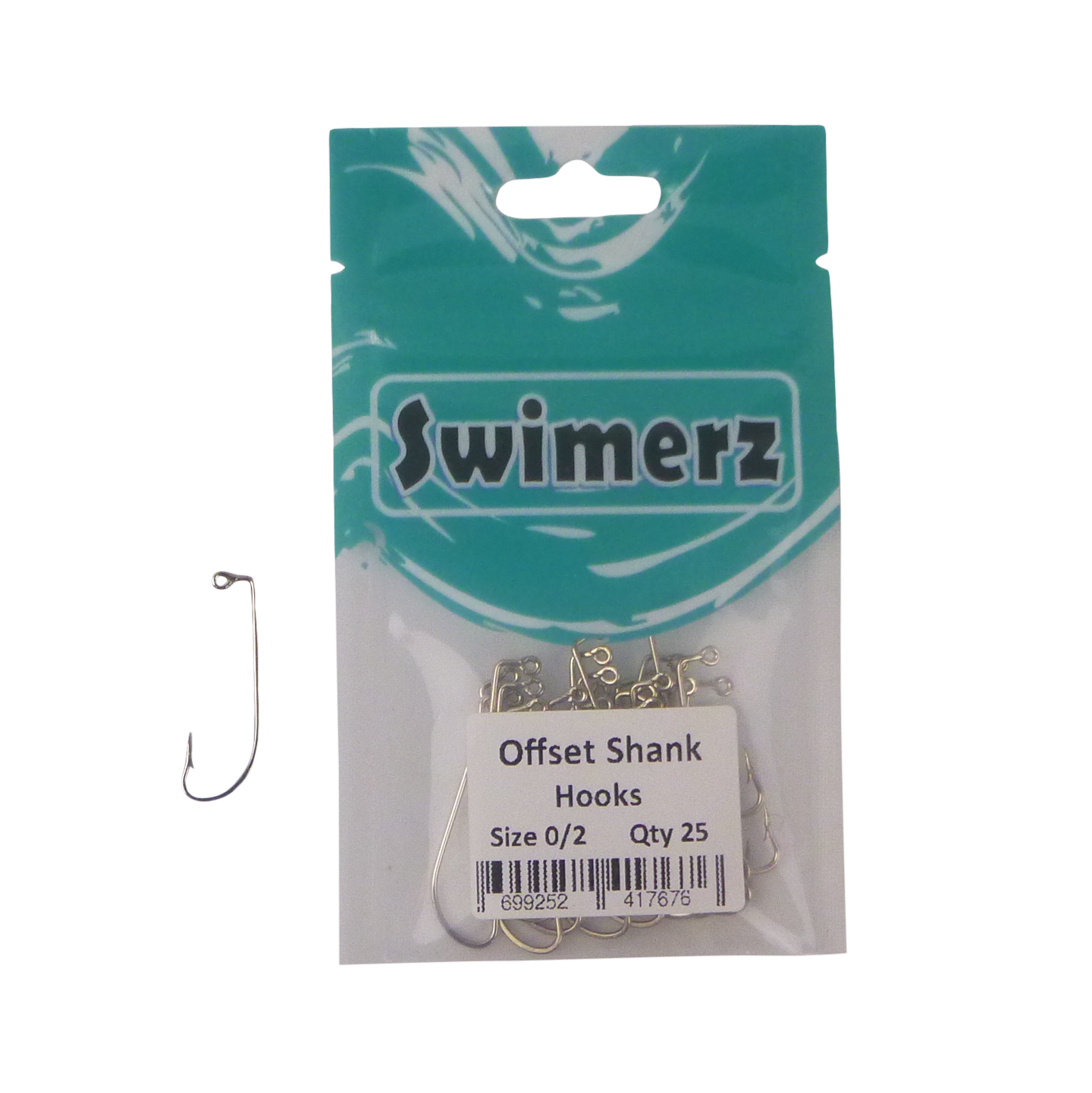 Swimerz 0/2 Offset Shank Jig Hook 25 Pack