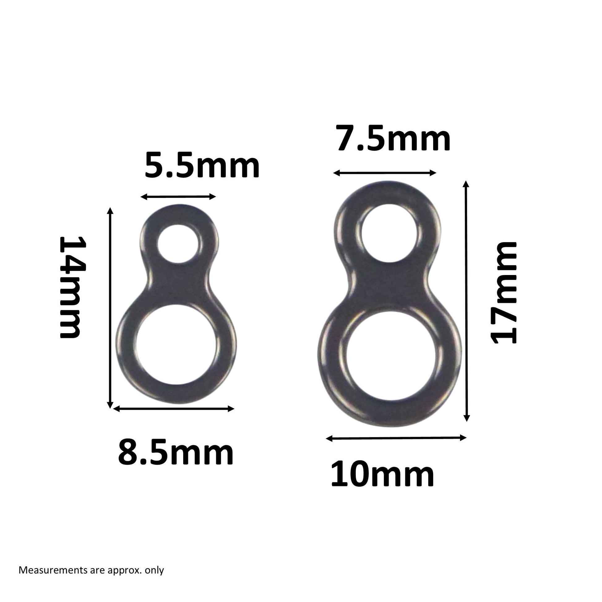 Swimerz 180kg Solid Double Rings, 14mm, 20 pack