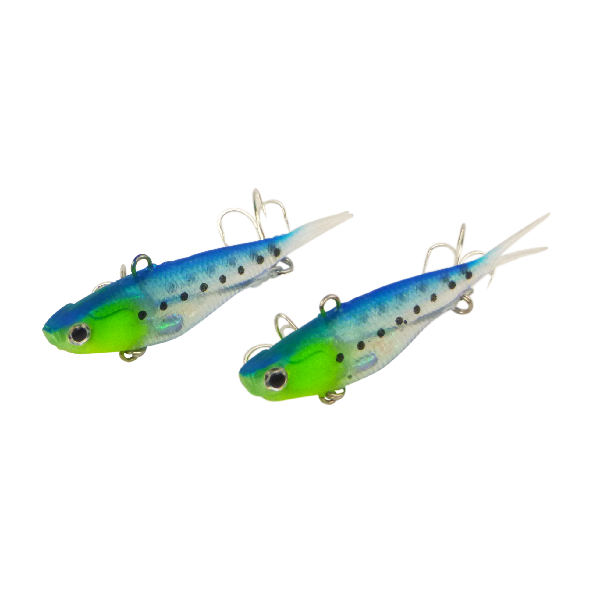Swimerz 95mm Soft Vibe, Blue Water, 2 pack